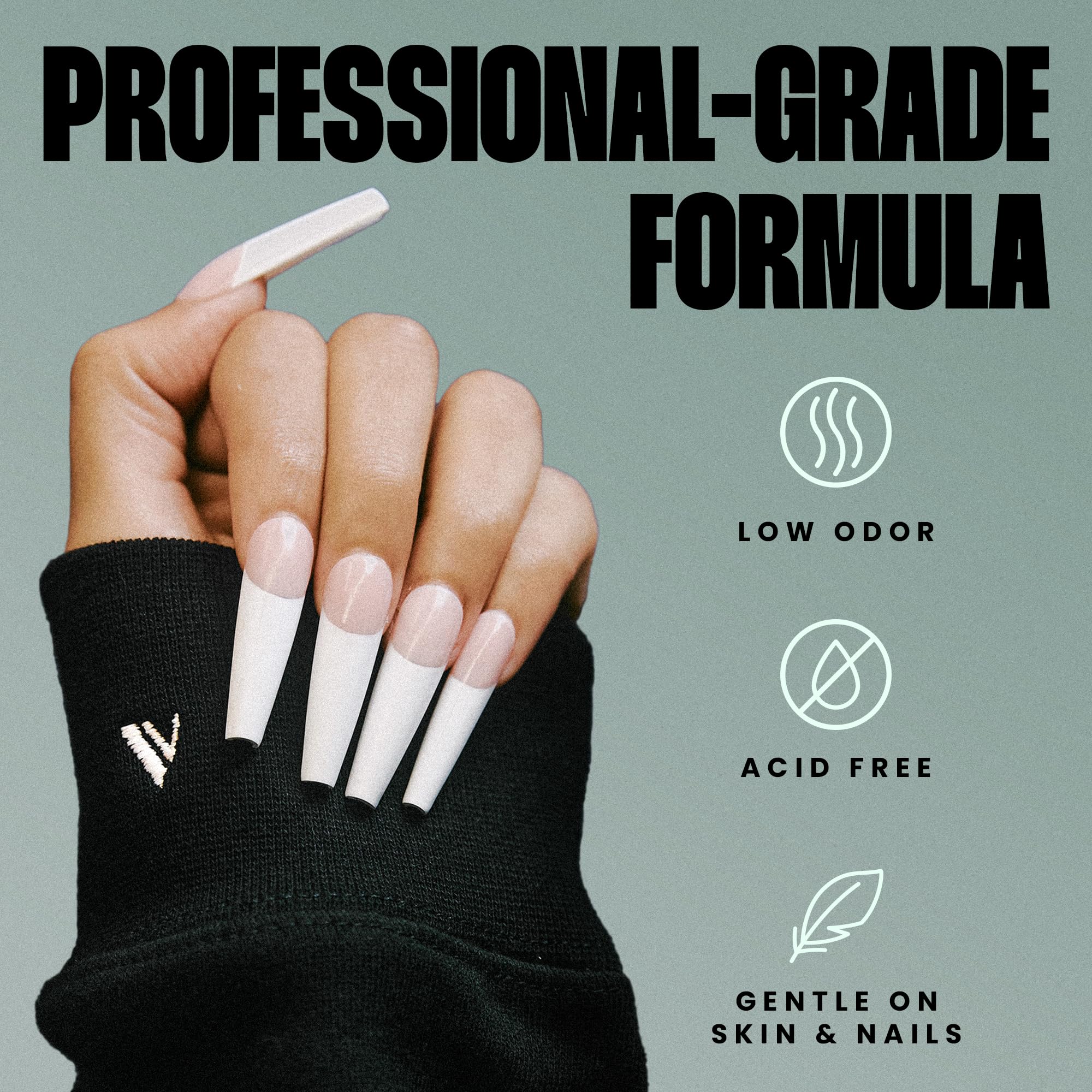 V Beauty Pure Super Bond Nail Primer – Long-Lasting, Low-Odor Bonding Primer for Gel, Acrylic & Polish (15 ml)