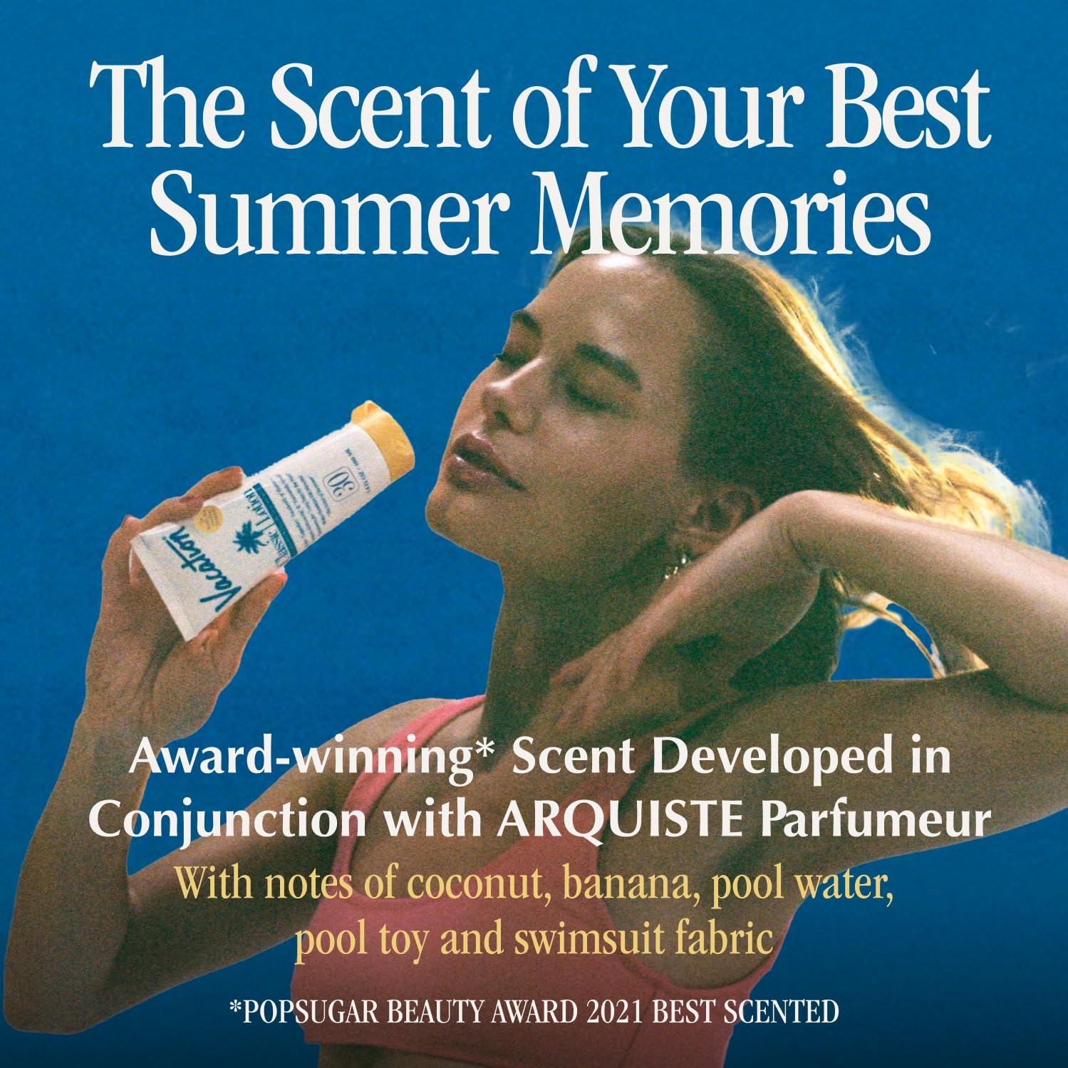 Vacation Classic Sunscreen Lotion SPF 30 & Air Freshener Bundle | Water-Resistant, Vegan, Travel Size 3.4 Fl Oz