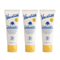 Vacation Classic Sunscreen Lotion SPF 30 — Water-Resistant, Invisible Finish, Travel Size (Value Pack of 3)