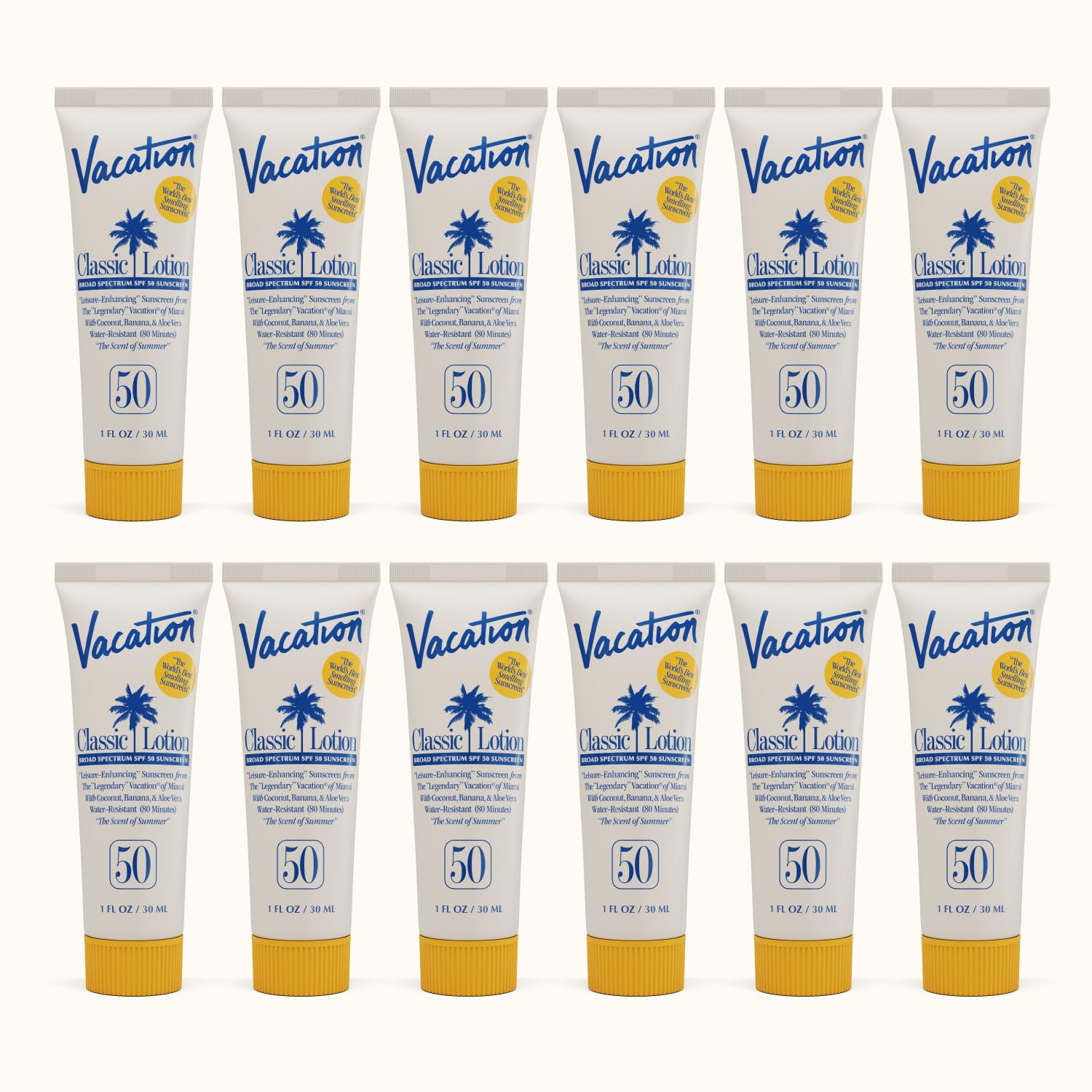 Vacation Mini Classic Lotion SPF 50 – 1oz Travel Pack (12 Count)