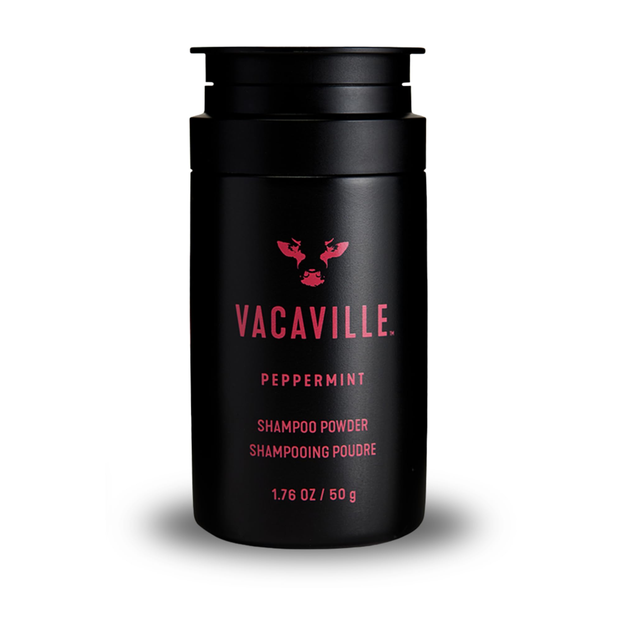 Vacaville Beauty Peppermint Powder Shampoo – Powder-to-Lather, All Hair Types, Vegan & Cruelty-Free