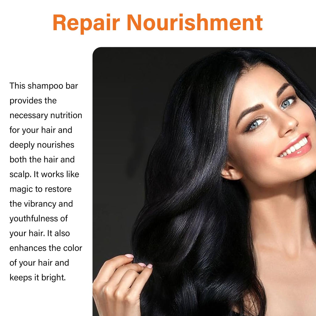 VAEYAE Natural Gray Hair Reverse Bar – Gray Hair Care, Thickening & Darkening Black Soap | 2 Pcs