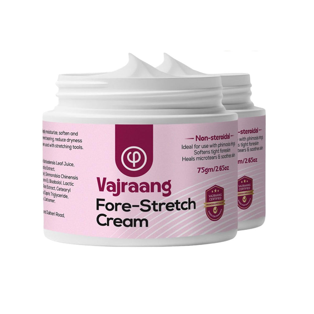 Vajraang Fore-stretch Cream – Phimosis Relief, Natural Ayurvedic Formula, 2.65 fl oz