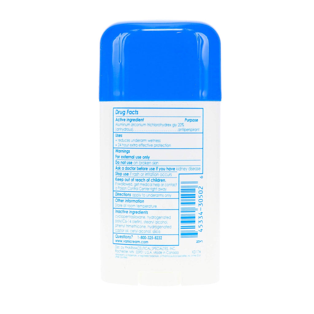 Vanicream Anti-Perspirant Deodorant – Clinical Strength for Sensitive Skin, 2.25 oz (Pack of 3)