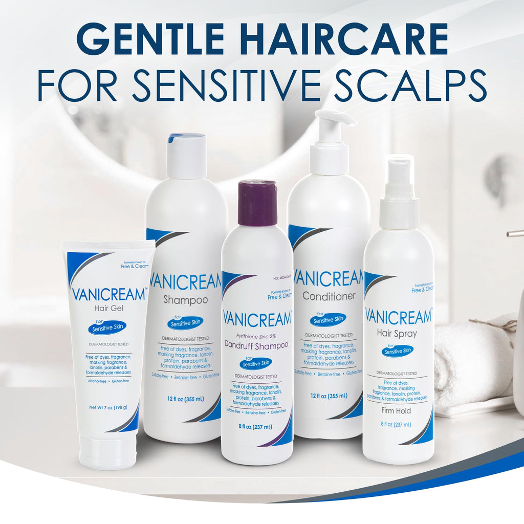 Vanicream Hair Shampoo 12 Oz — Fragrance-Free Gentle Cleansing for Sensitive Skin