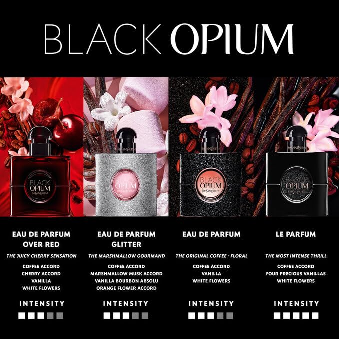 Yves Saint Laurent Black Opium Glitter EDP for Women – 3.0 oz