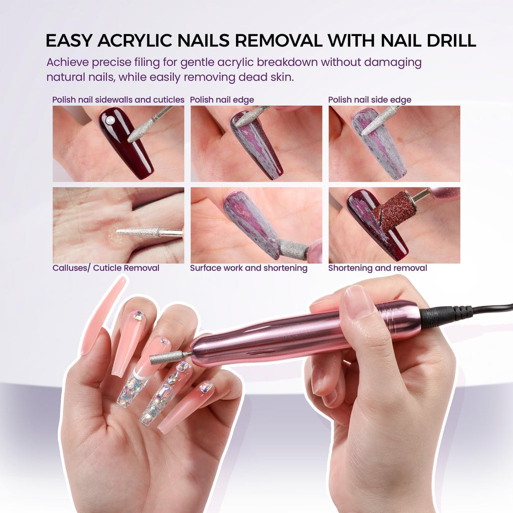 VANSISOS Professional Acrylic Nail Kit with Drill – Complete DIY Home Salon Set