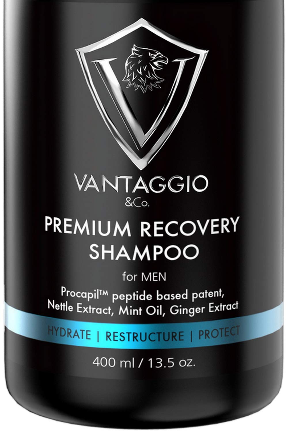 Vantaggio & Co. Hair Loss Shampoo for Men – DHT Blocker, ProCapil, Castor Oil – 13.5 oz