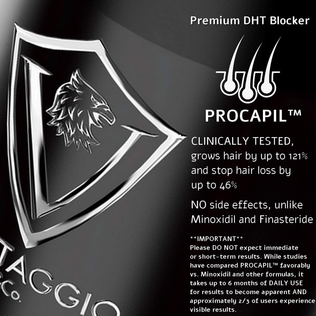 Vantaggio & Co. Hair Loss Shampoo for Men – DHT Blocker, ProCapil, Castor Oil – 13.5 oz