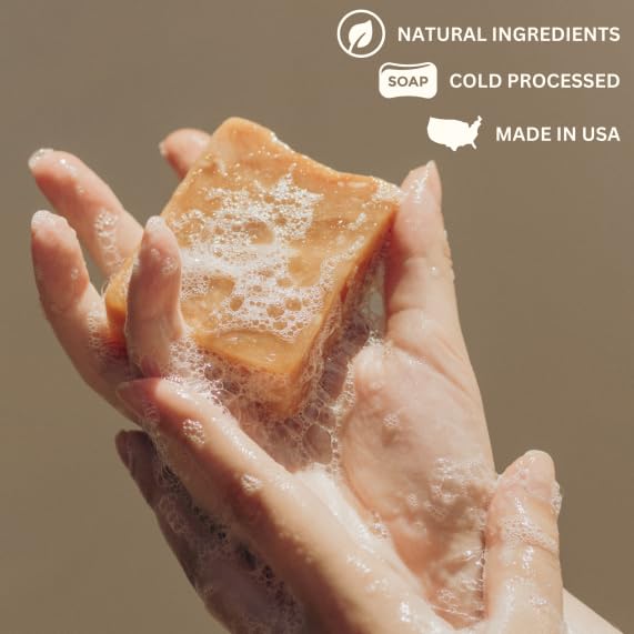 Varina Natural Men's 2 Variety Bar Soap – Gentle Cleansing, Earthy Scents (10 Pack)