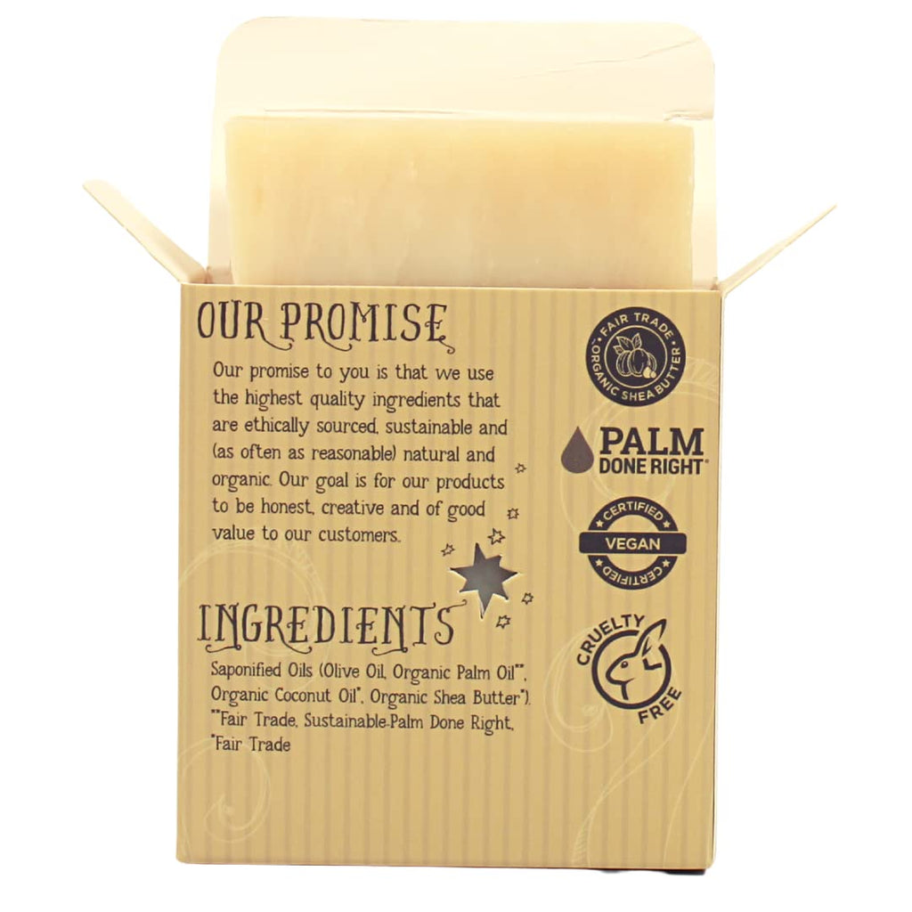 Varina Organic Super Shea Bar Soap – Gentle Cleansing for Sensitive Skin, Unscented – 3 Pack
