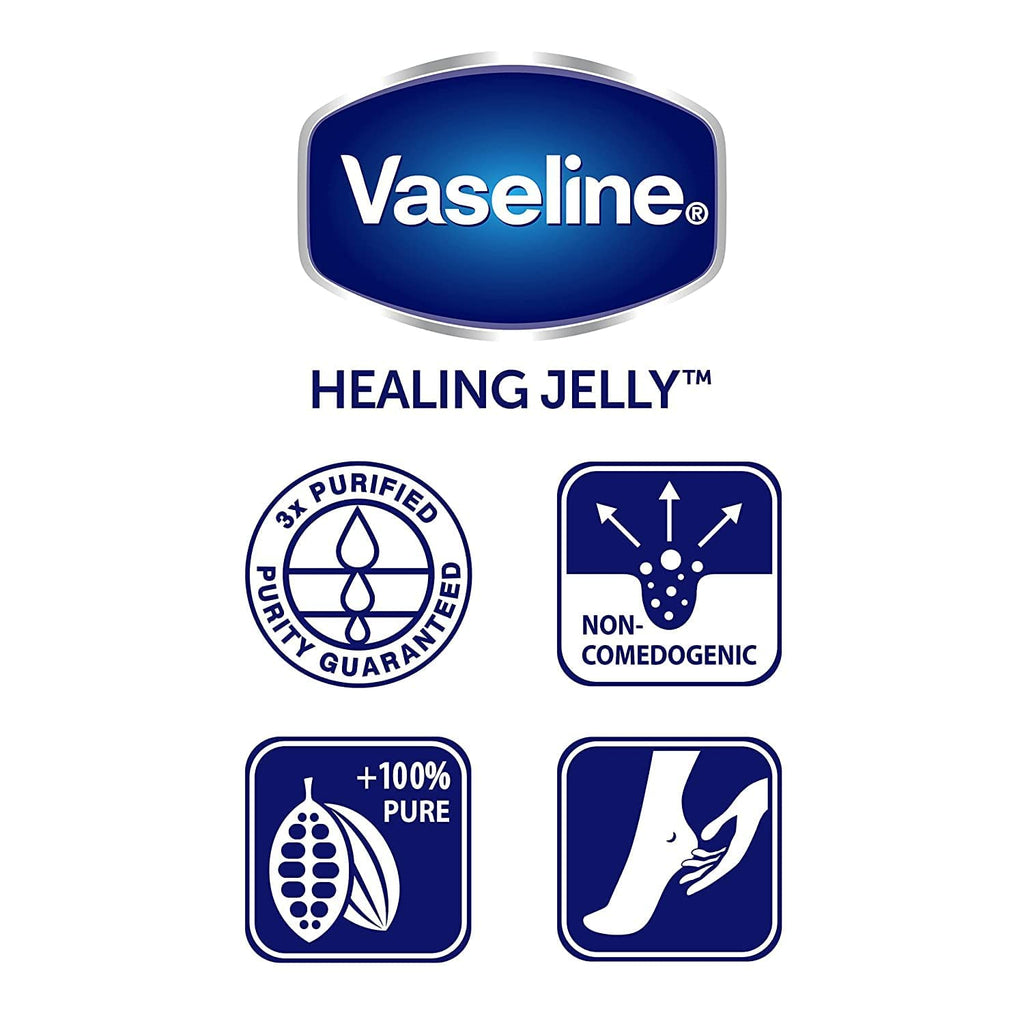 Vaseline Rich Conditioning Cocoa Butter Petroleum Jelly – 7.5 oz (Pack of 12)