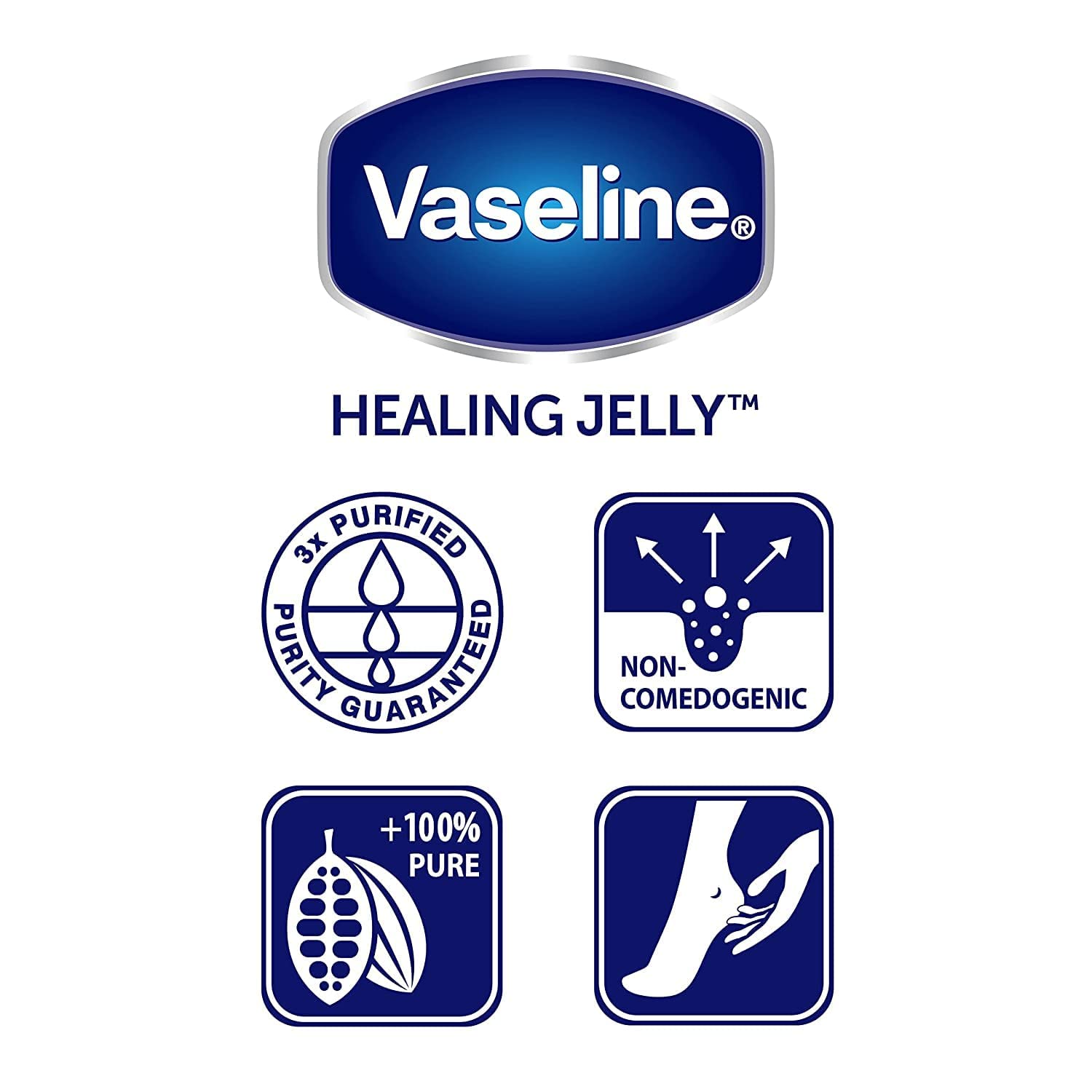 Vaseline Rich Conditioning Cocoa Butter Petroleum Jelly – 7.5 oz (Pack of 12)