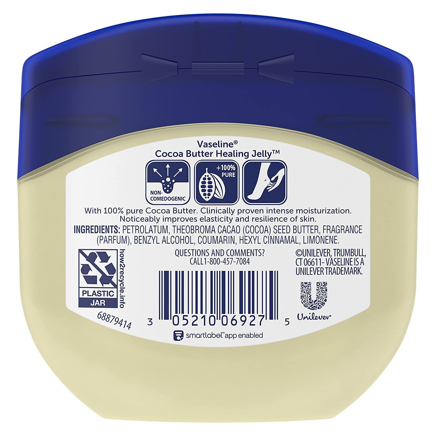 Vaseline Rich Conditioning Cocoa Butter Petroleum Jelly – 7.5 oz (Pack of 12)