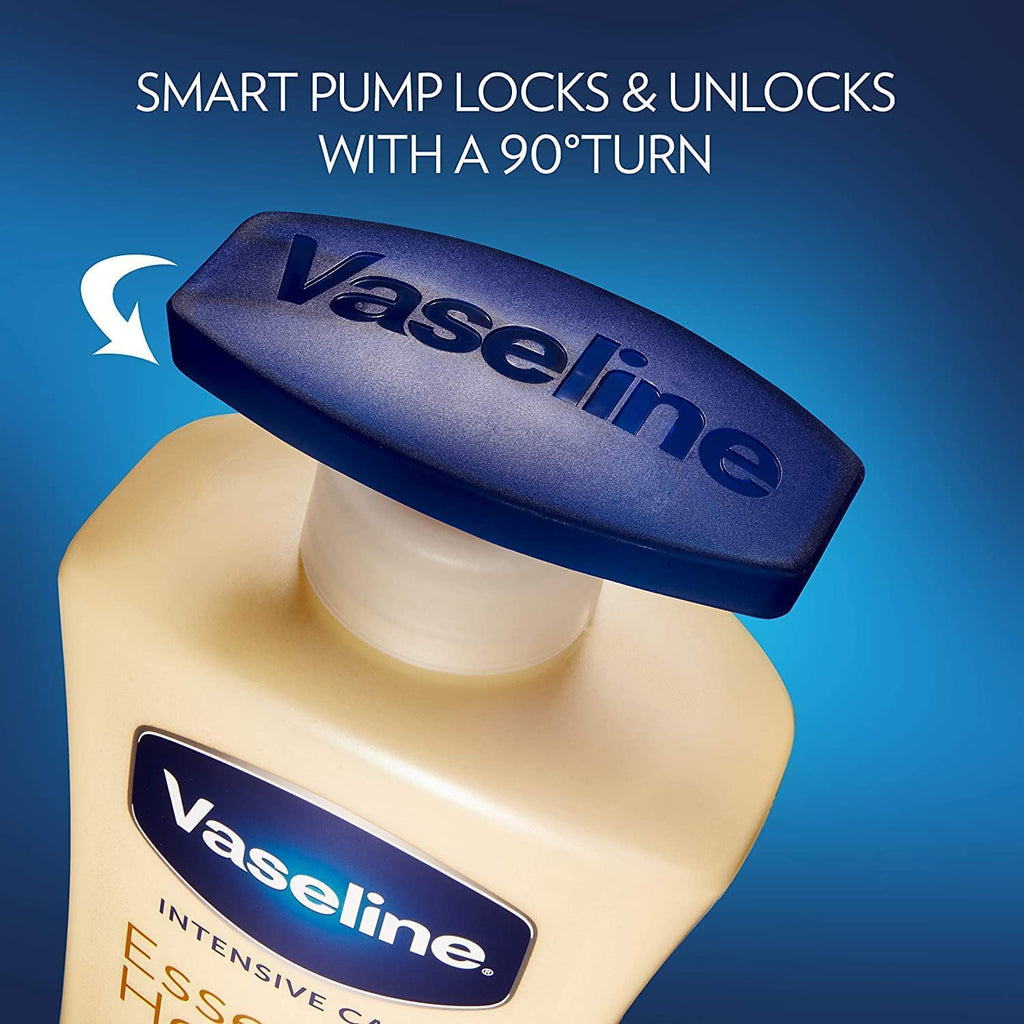 Vaseline Intensive Care Essential Healing Body Lotion – 20.3 oz Pump Bottle, 4/carton
