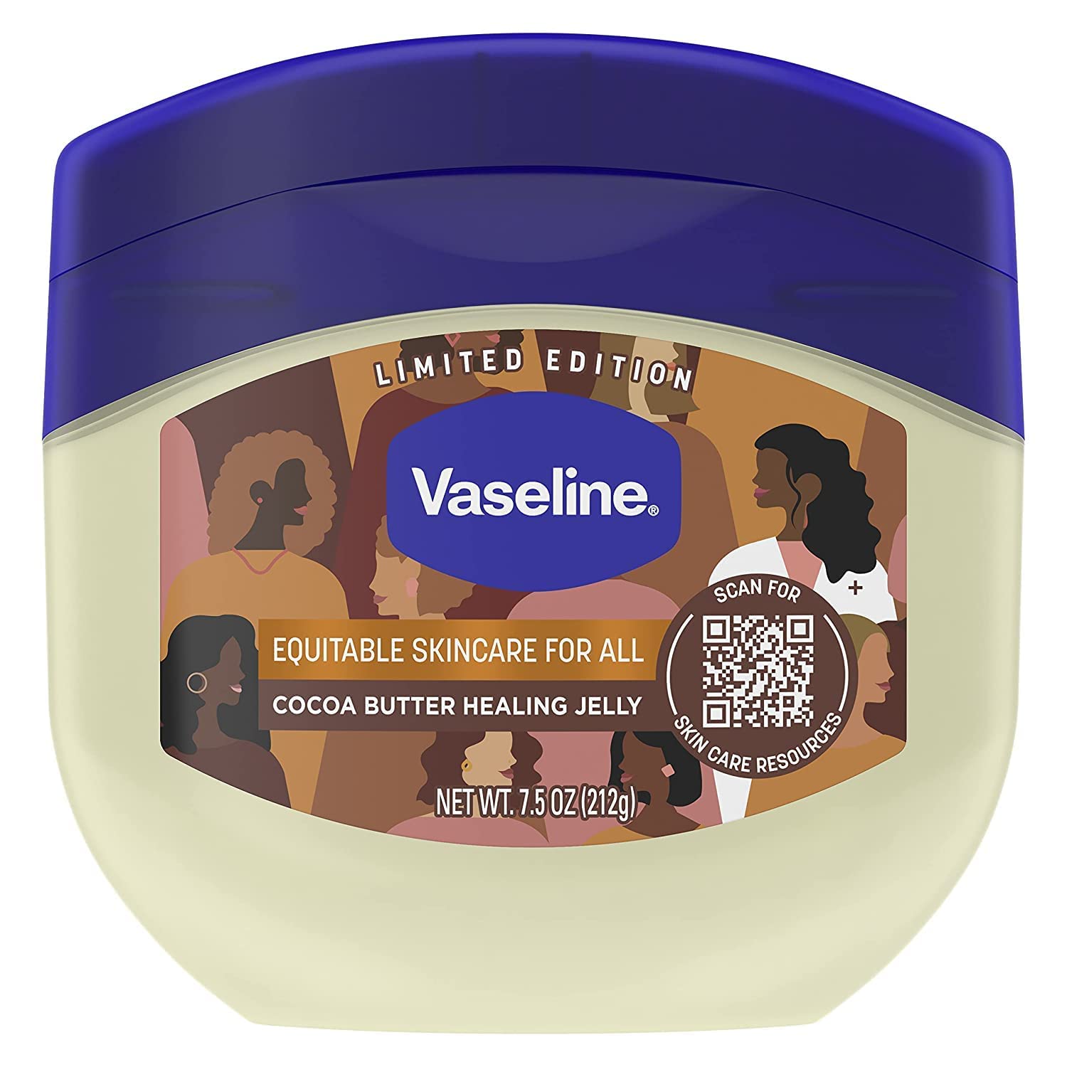 Vaseline Rich Conditioning Cocoa Butter Petroleum Jelly – 7.5 oz (Pack of 12)