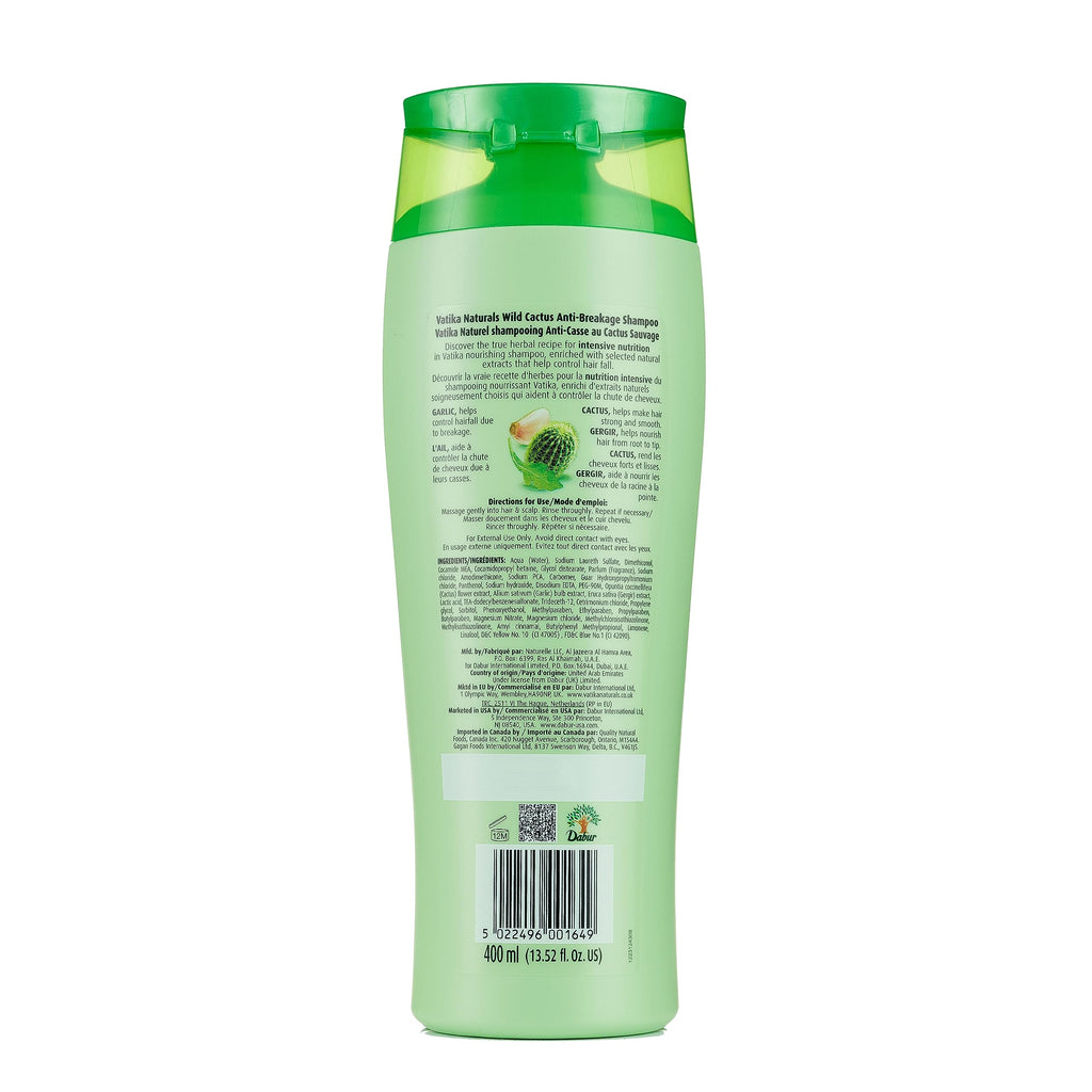 Vatika Naturals Daily Shampoo for Women – Wild Cactus Strengthening & Moisturizing (400ml)