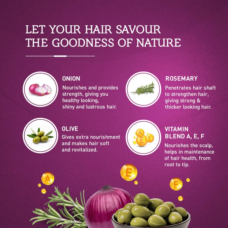 Vatika Naturals Multivitamin Hair Oil – Red Onion & Rosemary, 300 ml