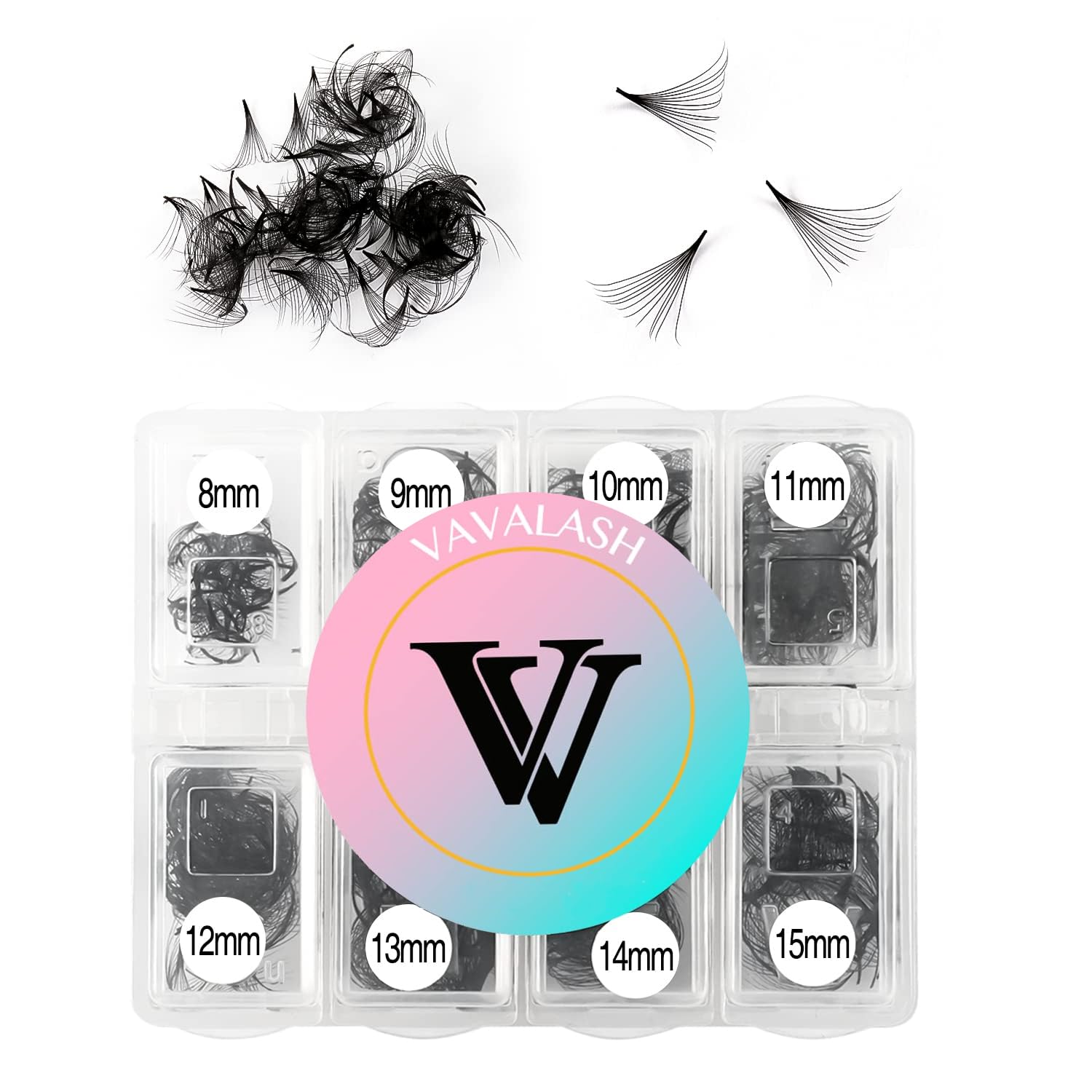 VAVALASH 600 Fans Premade Lash Fans – Premium Premade Loose Fans for 8–15mm Sizes