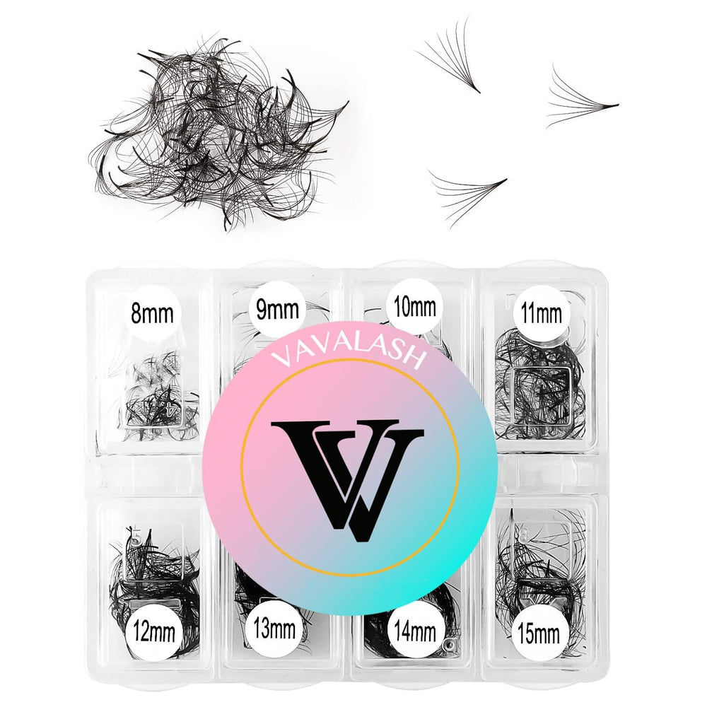 VAVALASH 600 Fans Premade Lash Fans – Premium Premade Loose Fans 5D-24D, Thin Base