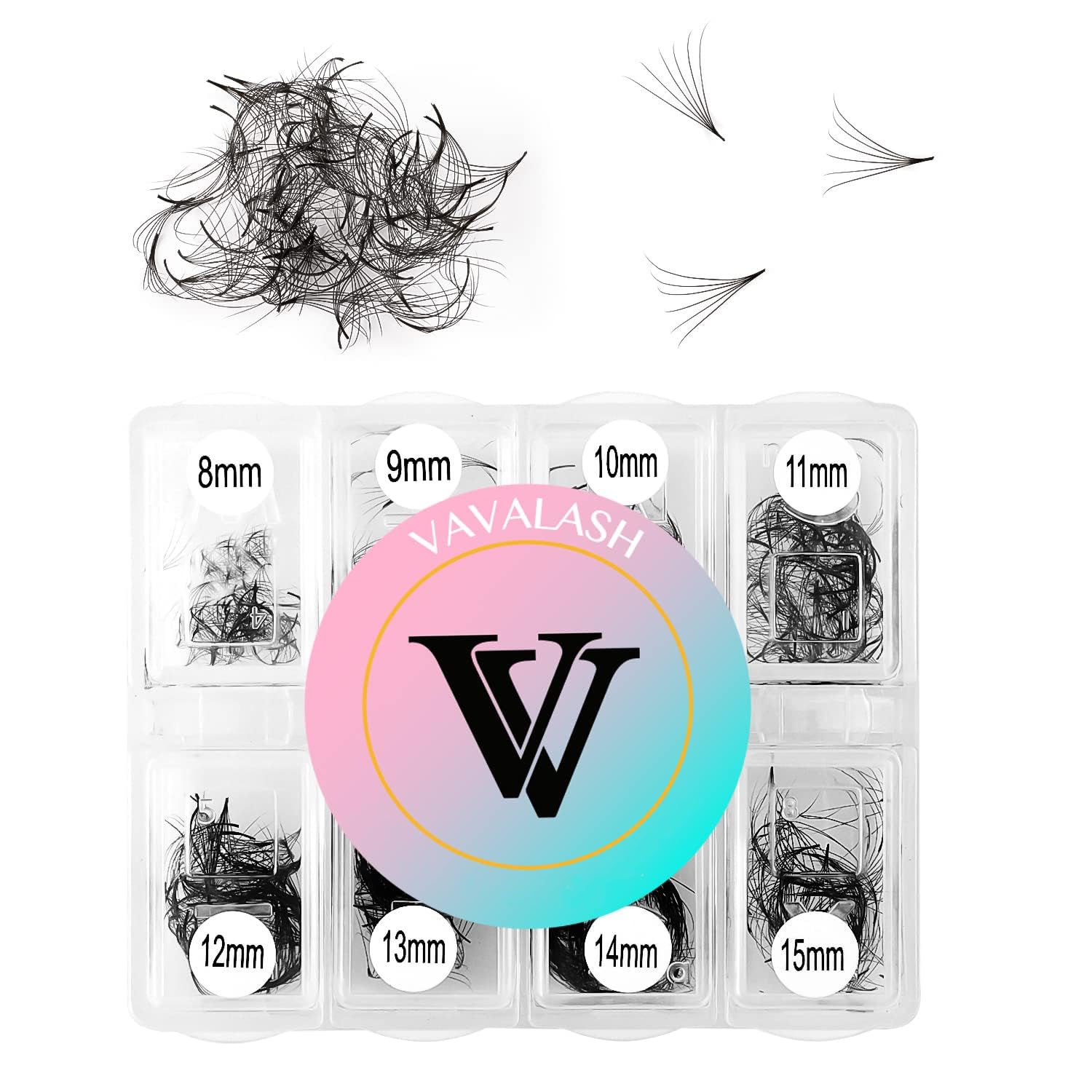 VAVALASH 600 Fans Premade Lash Fans – Premium Premade Loose Fans 5D-24D, Thin Base
