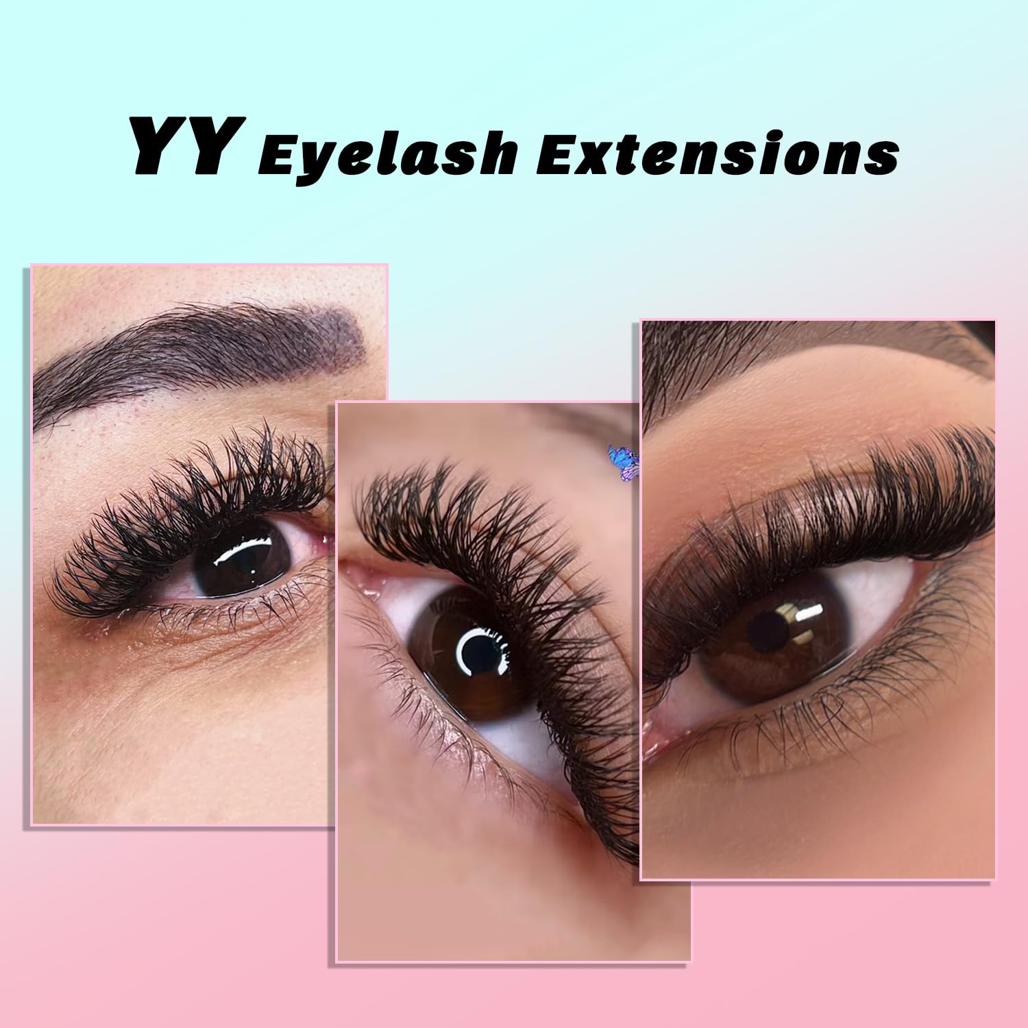 VAVALASH 6D W Shape Premade Fans 0.07 C Curl – Easy Fanning Lashes, 15mm
