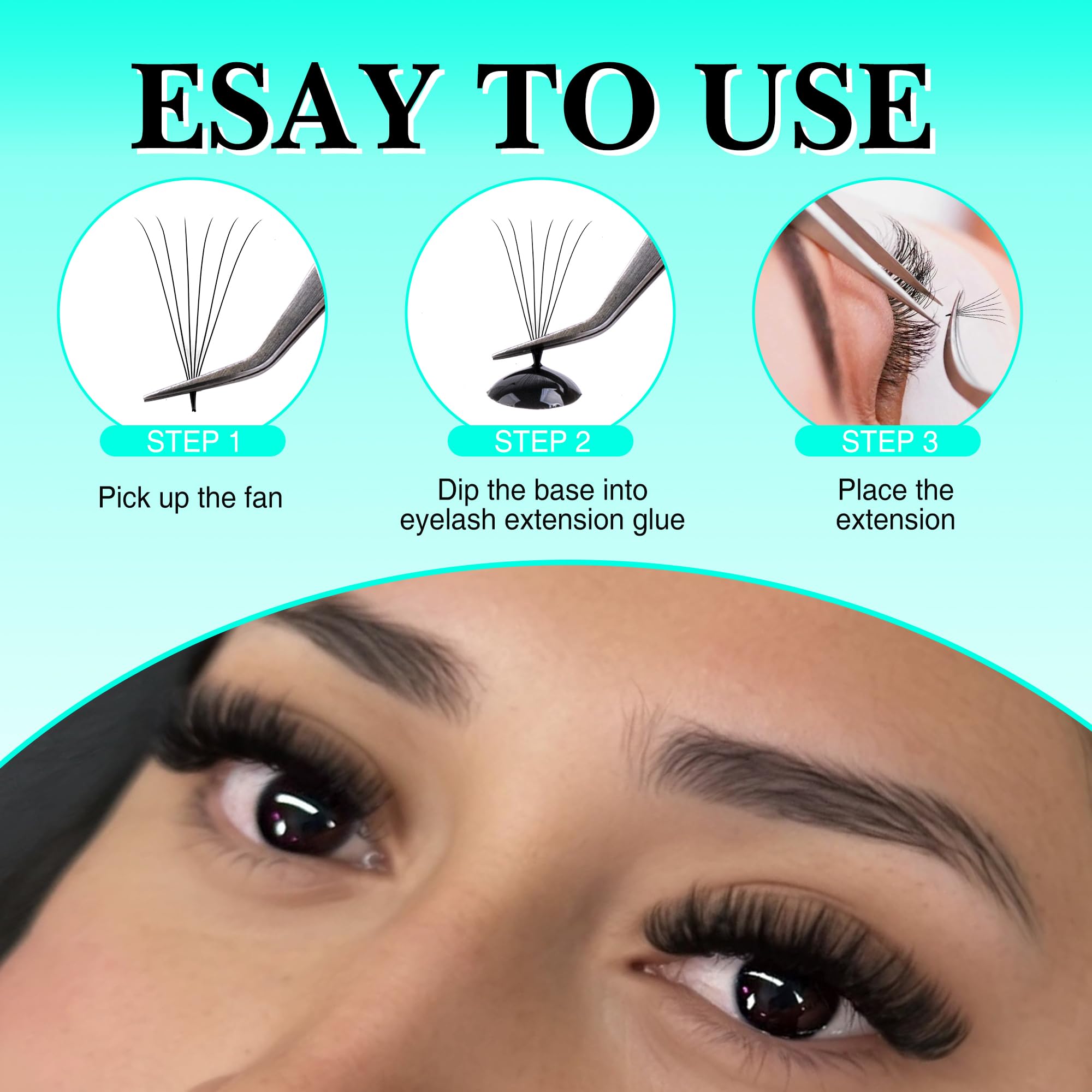 VAVALASH Premade Fans Eyelash Extensions - 6D-16D, 0.05/0.07, C/D Curl, 8-15mm