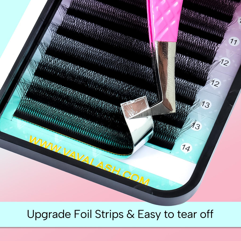 VAVALASH 6D W Shape Premade Fans 0.07 C Curl Matte Black Lashes – Easy Fanning (13mm)