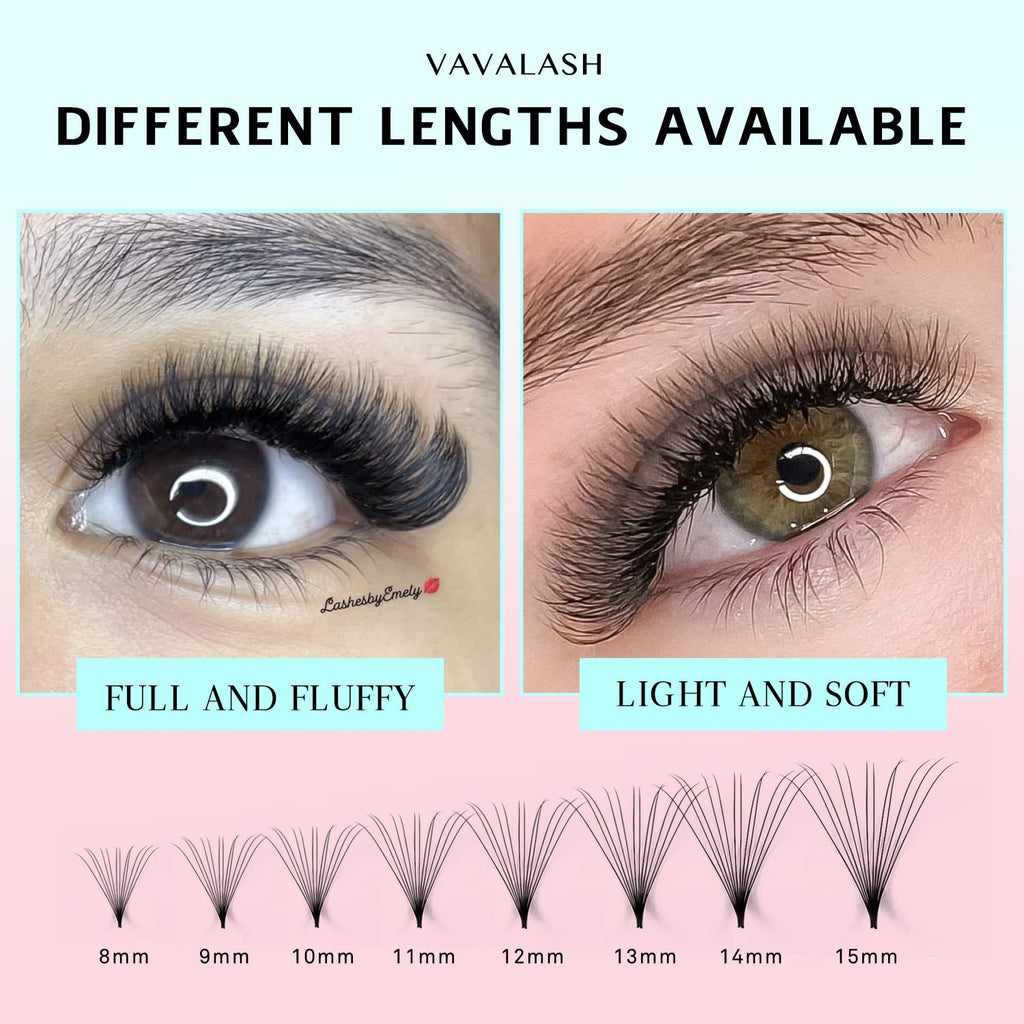 VAVALASH 600 Fans Premade Loose Fans – 5D-24D Promade Lash Extensions (8-15mm)