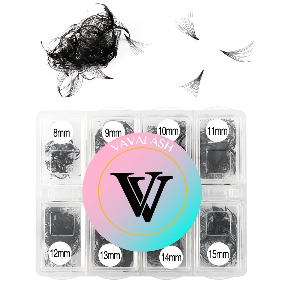 VAVALASH 600 Premade Lash Fans 5D-24D | 8-15mm Mixed Length, 0.03-0.07mm, Easy Application