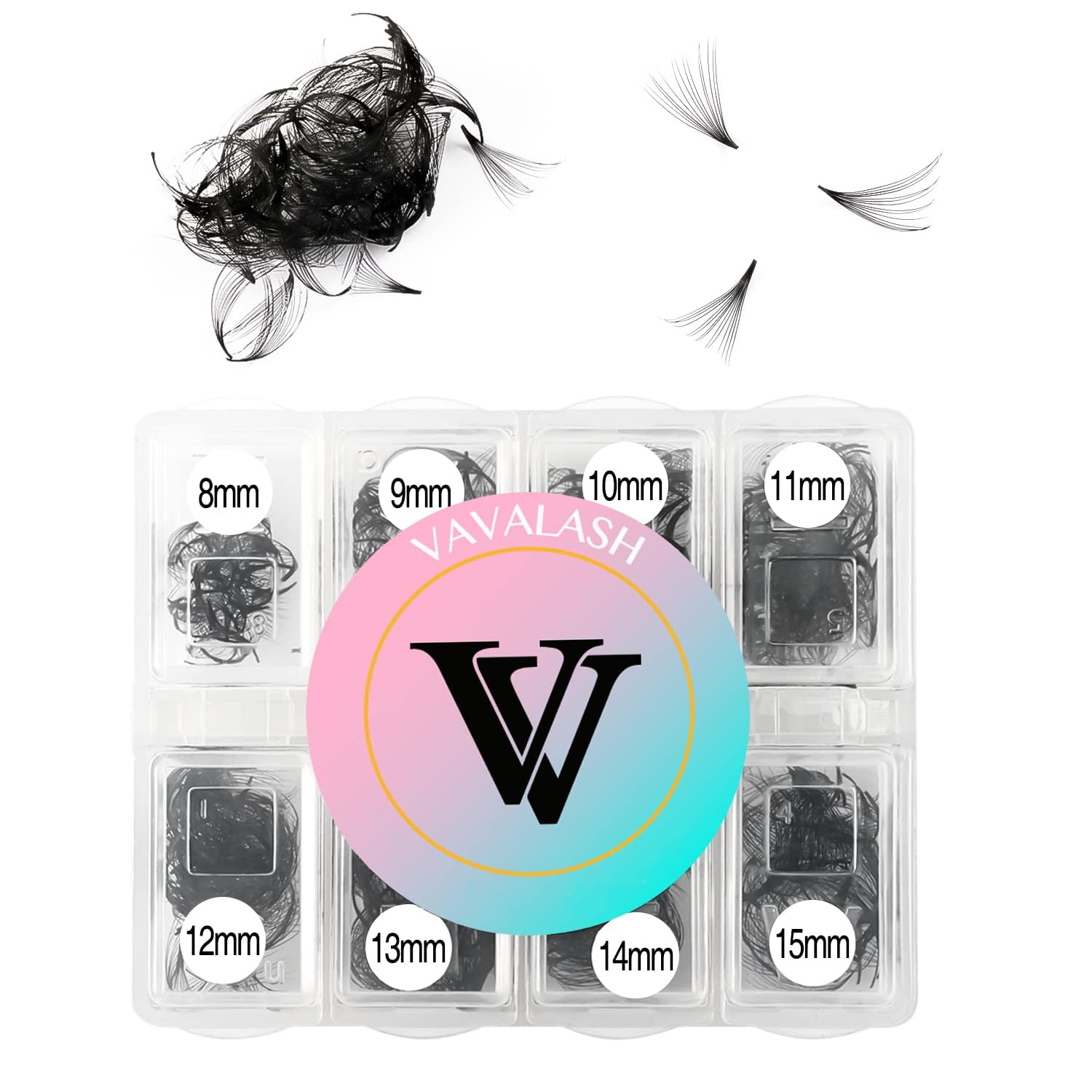 VAVALASH 600 Premade Lash Fans 5D-24D | 8-15mm Mixed Length, 0.03-0.07mm, Easy Application