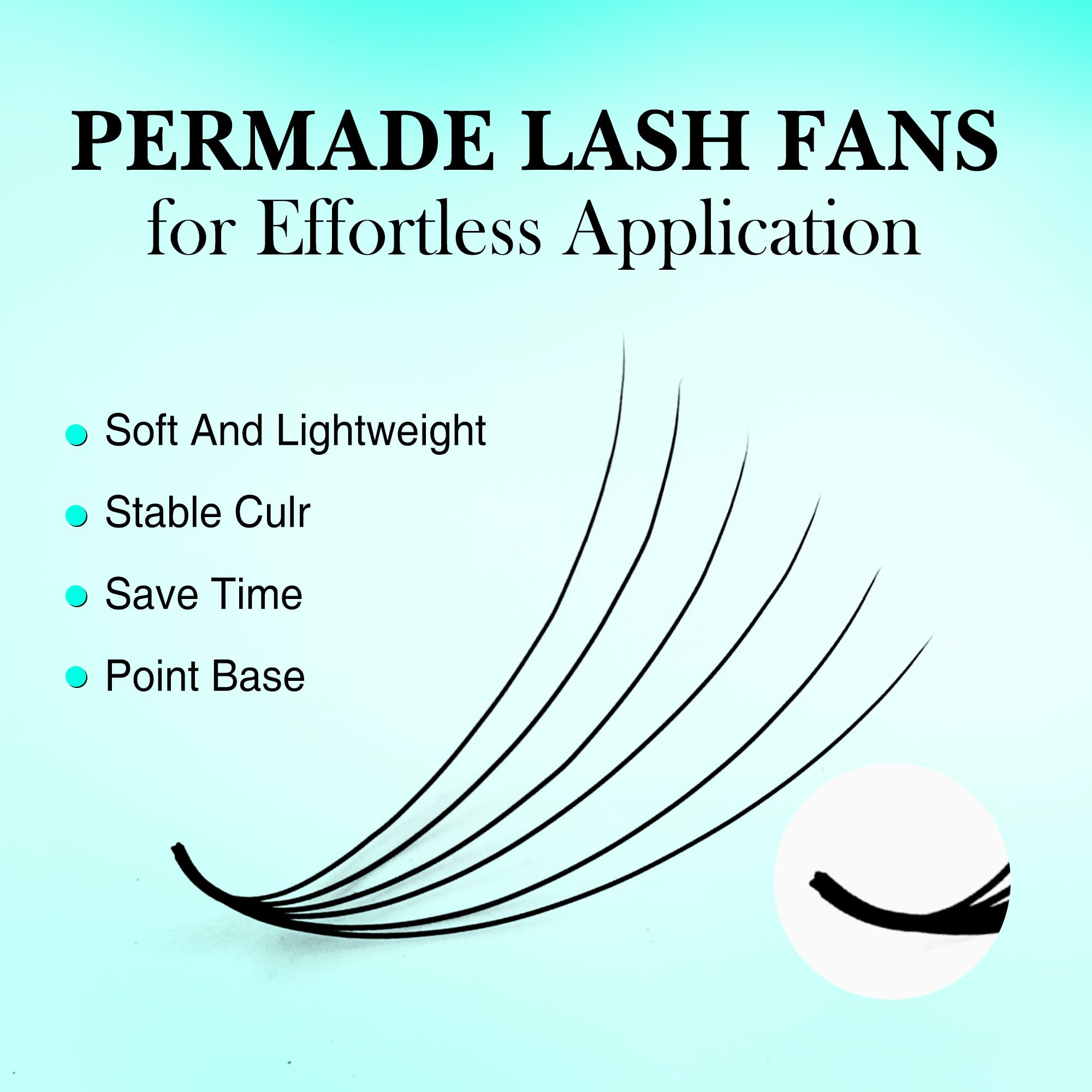 VAVALASH Premade Fans Lash Extensions 6D-16D | 0.05/0.07, C/D Curl, 8-15mm