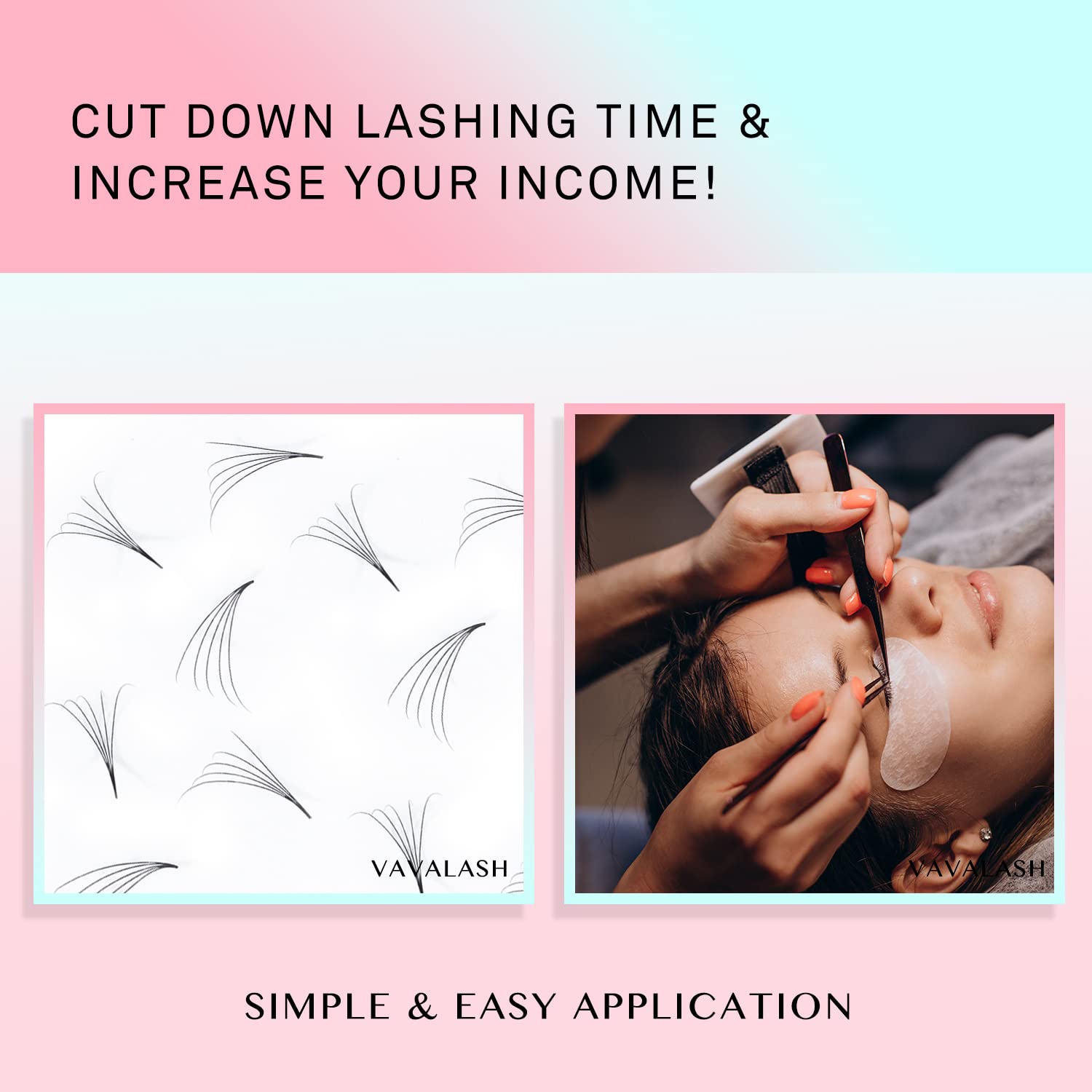 VAVALASH 600 Fans Premade Lash Fans – Premium Premade Loose Fans for 8–15mm Sizes
