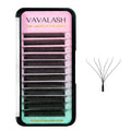 VAVALASH 6D W Shape Premade Fans – Easy Fanning, 0.07D Curl, Matte Black Volume Lashes