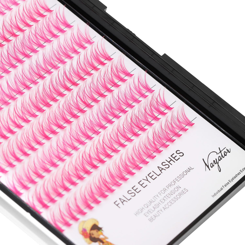 Vayator Pink D Curl False Eyelashes – 3 Styles, 10–18mm, 200 Pcs
