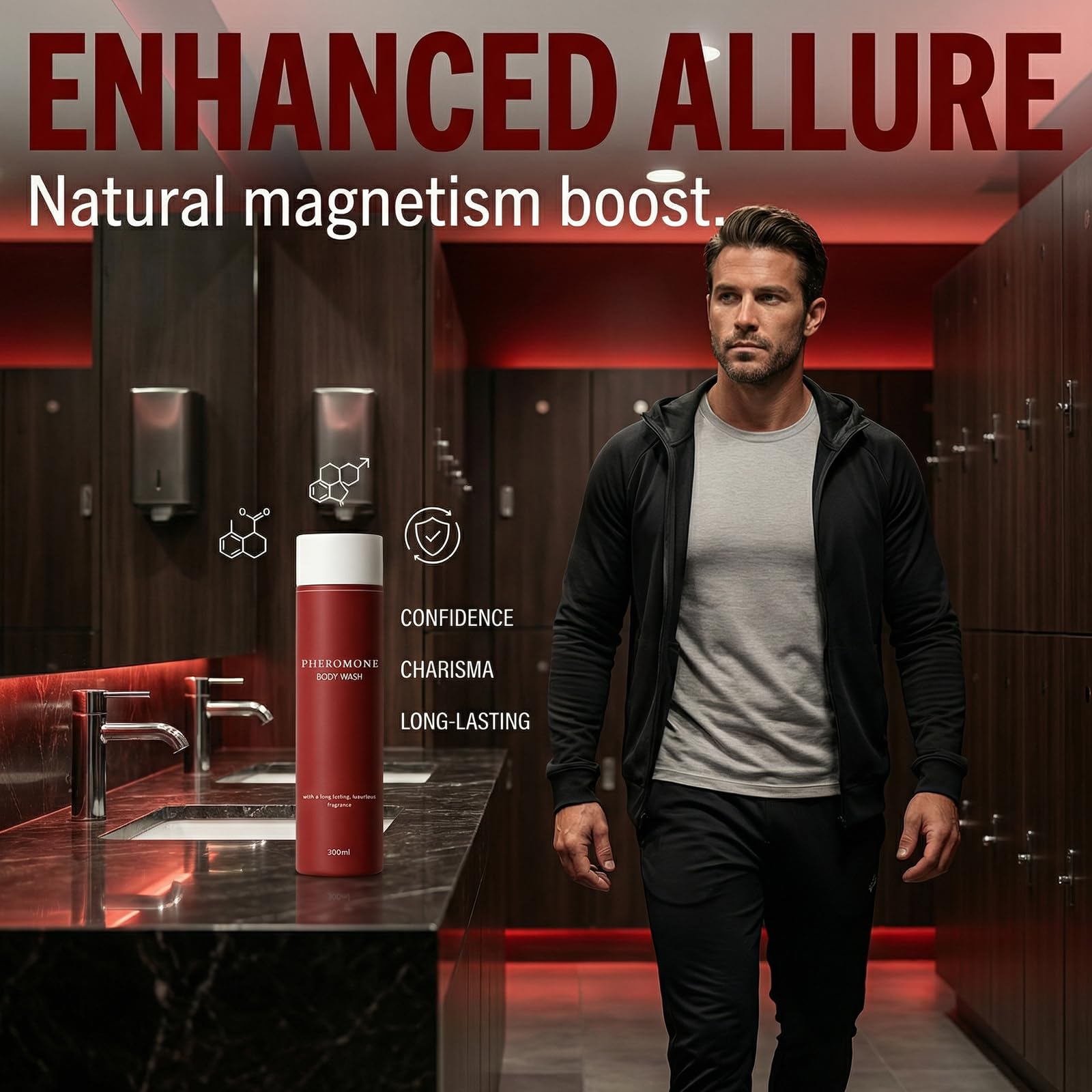 Vbolre Pheromone Body Wash for Men – Lasting Scent, Moisturizing Cleanse & Confidence