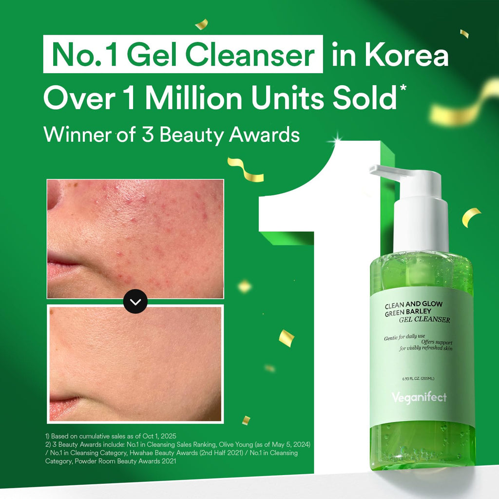 VEGANIFECT Hydrating Gel Face Wash – Gel-to-Foam Cleanser for Sensitive and Dehydrated Skin, 205ml