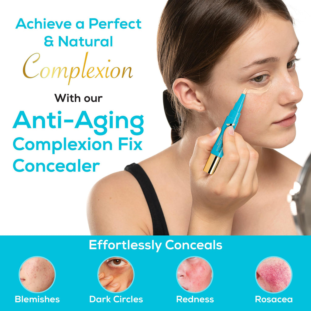 Veil Cosmetics Complexion Fix Concealer - Hydrating Liquid Concealer for Under-Eye & Dark Circles | Vegan Makeup Pen