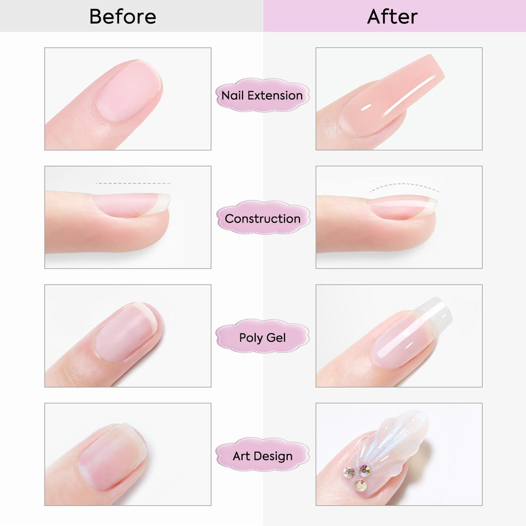 Venalisa Builder Nail Gel 50ml Nude Pink – Polygel Nail Extensions & Manicure