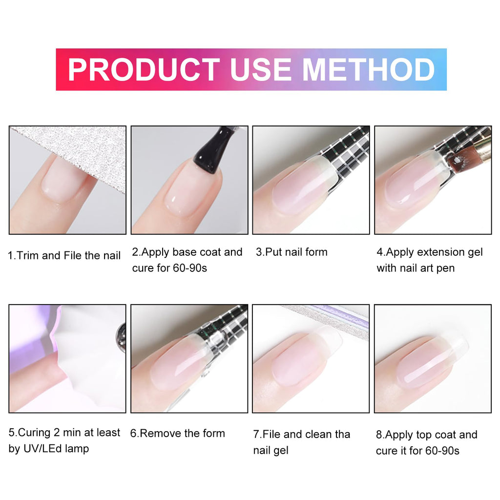 VENALISA Builder Nail Gel, 50ml Clear Hard Gel for Nail Extensions & Gel Manicure