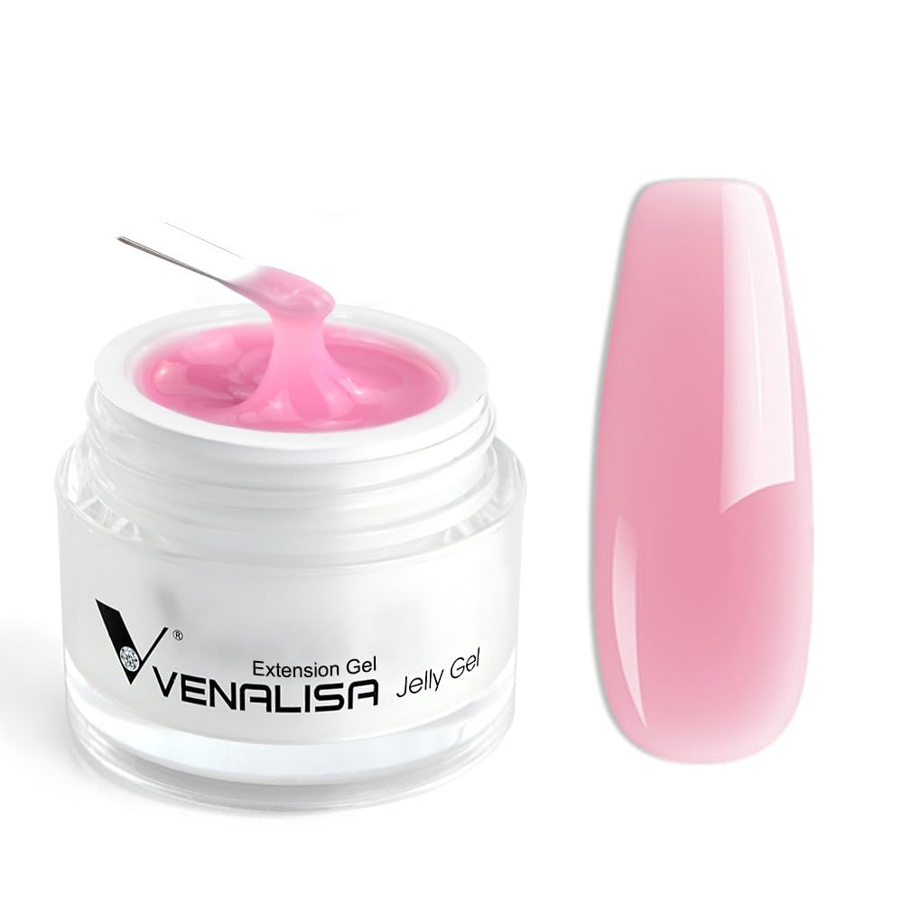 VENALISA Hard Gel for Nails 50ml – Jelly Pink Builder & Strengthener