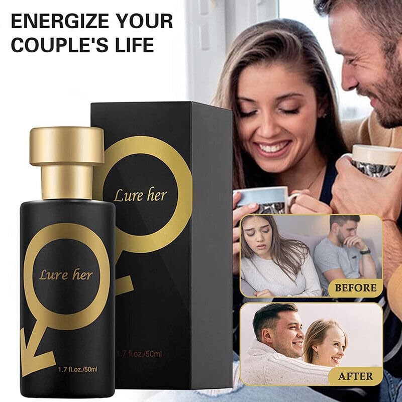 VeniCare Golden Lure Cologne for Men – Long-Lasting 1.7 oz, Irresistible Lure Her Fragrance