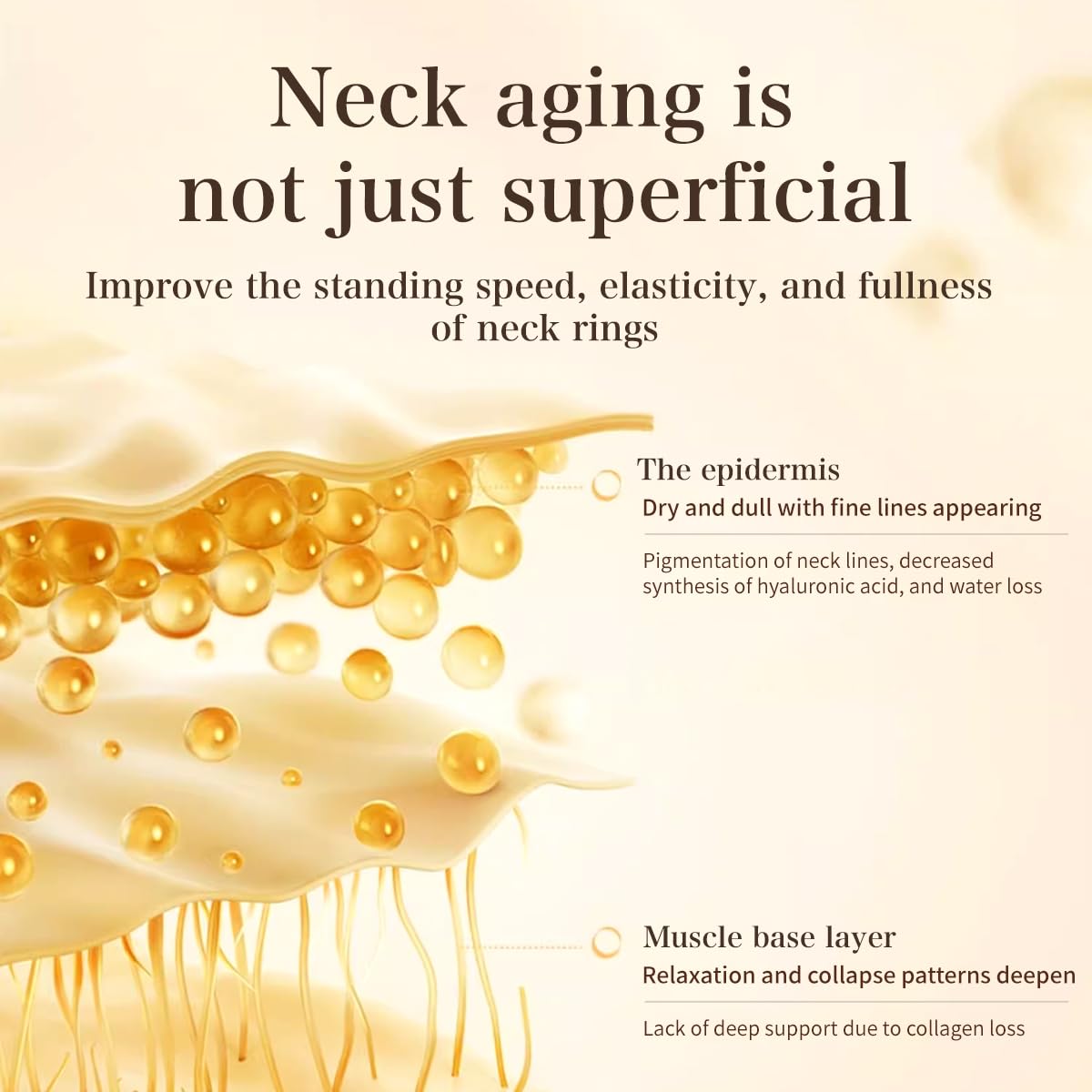 Venrock Anti-Aging Neck Cream with Niacinamide & Hyaluronic Acid – Hydrating Day & Night Neck & Décolleté Cream, 1.76 oz