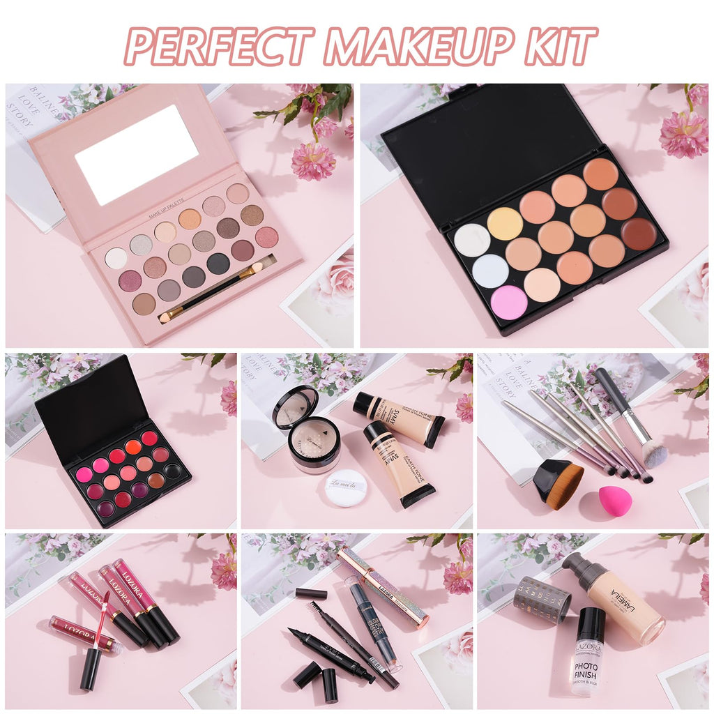 venshun All-In-One Makeup Kit for Women | Multi-Purpose Eyeshadow Palette, Concealer & Foundation | Portable Full Makeup Set