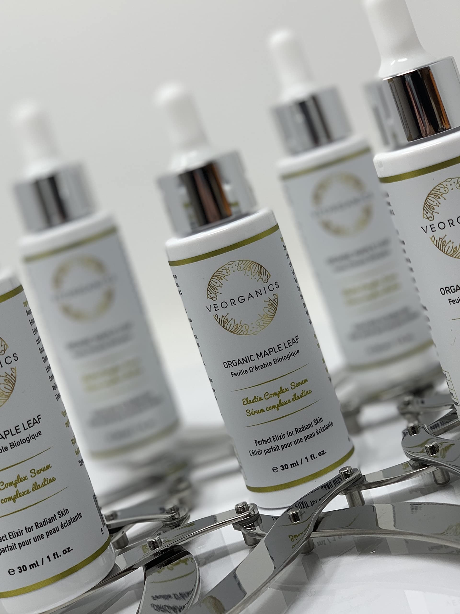 VeOrganics Maple Leaf Elastin Complex Facial Serum – Vitamin C Rich Anti-Aging