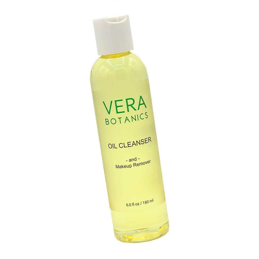 Vera Botanics Natural Cleansing Oil & Makeup Remover | 4-Ingredient Gentle Daily Cleanser