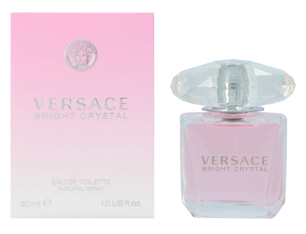 Versace Bright Crystal Eau De Toilette for Women – 1 oz | Floral Fragrance by Gianni Versace