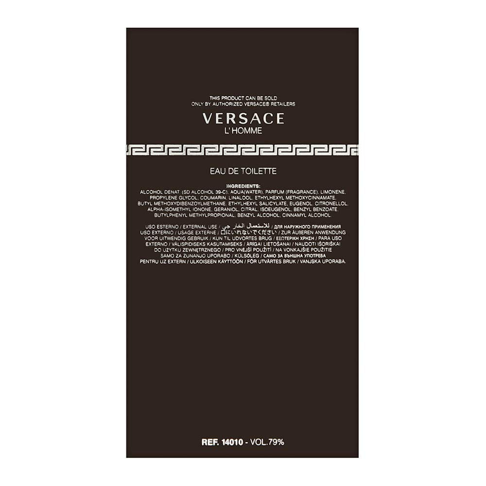 Versace L'Homme by Versace 3.4 oz EDT Spray