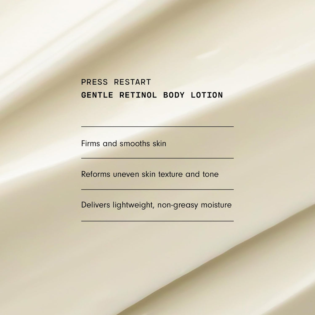 Versed Press Restart Retinol Body Lotion, 2 Pack – Lightweight Skin Firming Moisturizer with Cocoa Butter, Squalane & Vitamin E
