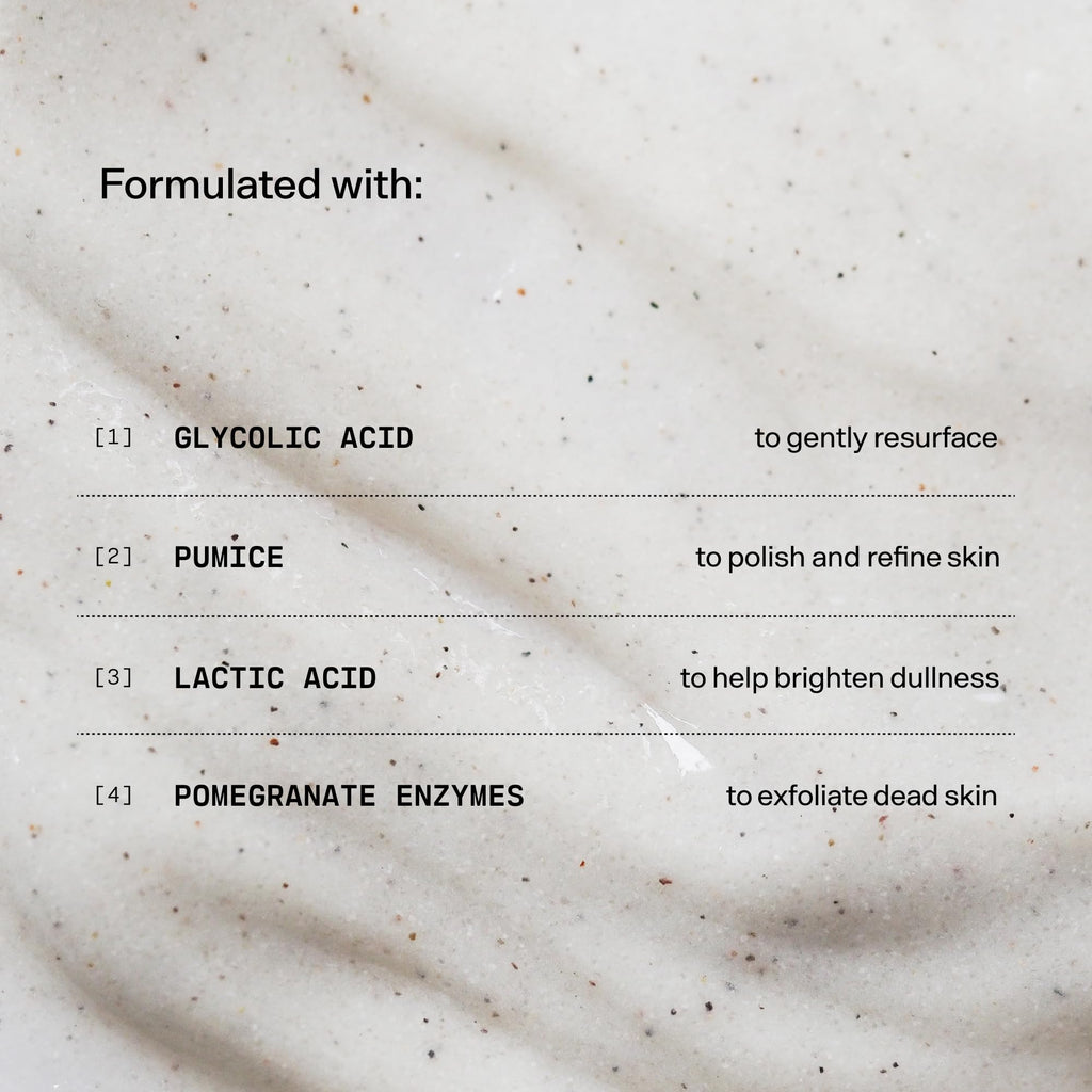 Versed Buff It Out AHA Exfoliating Body Scrub & Mask – Lactic & Glycolic Acids, Microfine Pumice, 8 oz